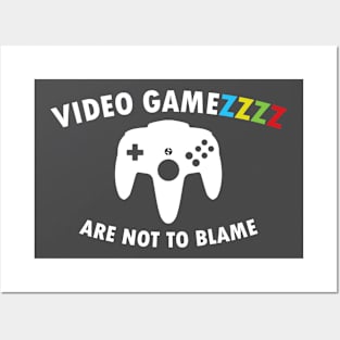 Games shirt, Joystick shirt, dont blame Posters and Art